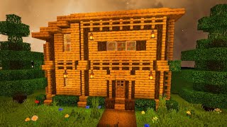 building a wooden house in Minecraft #58