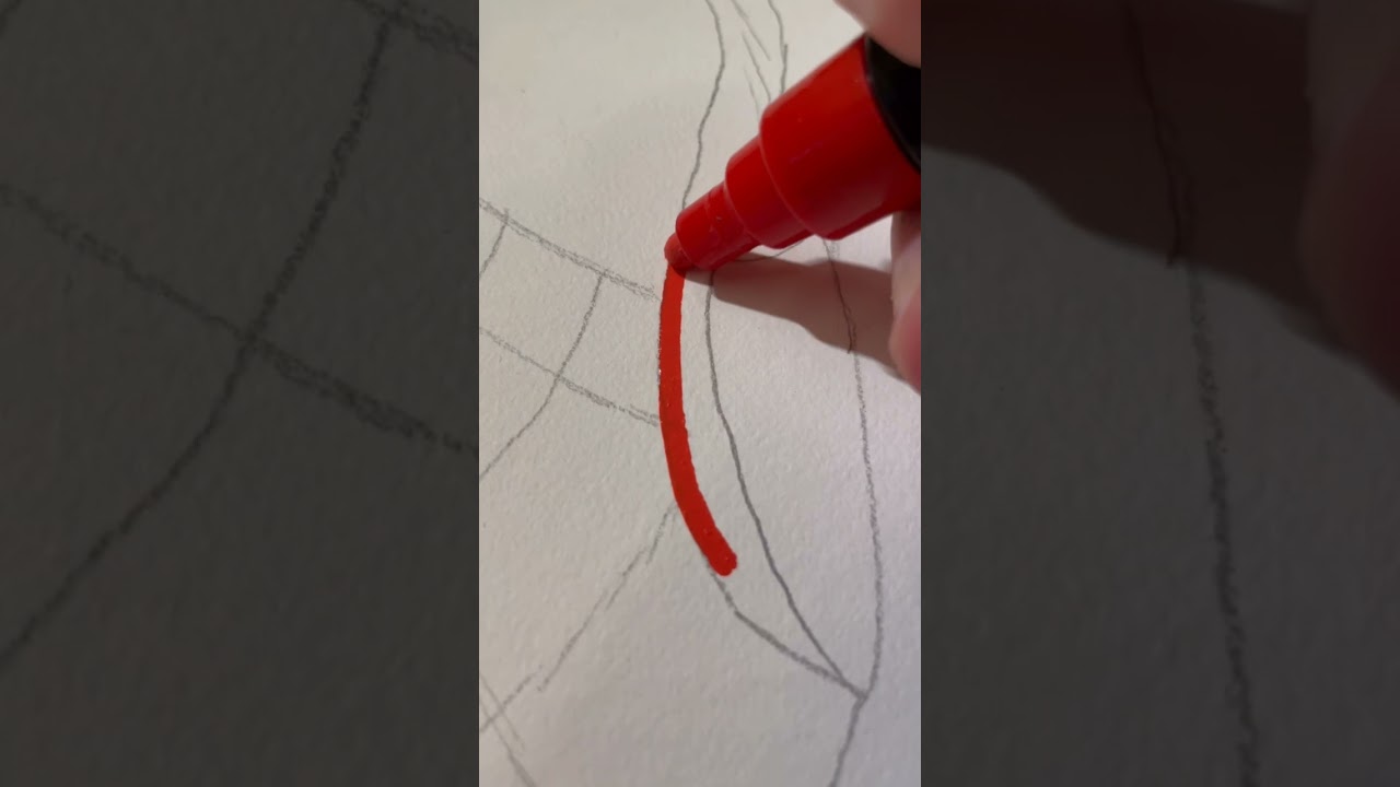 Drawing Spider-Man with Posca Markers! #shorts #drawing #sunflower # ...