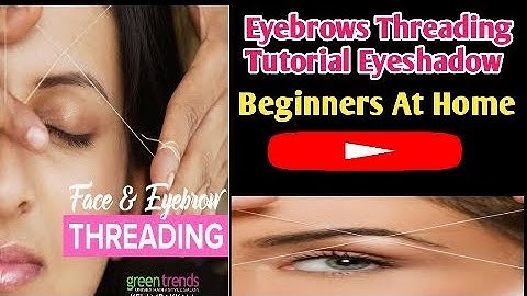 💁‍♀️ Beginner Friendly Eyebrow Threading Tutorial💕 | Step by at Home | Easy Clean Shape Method ✨