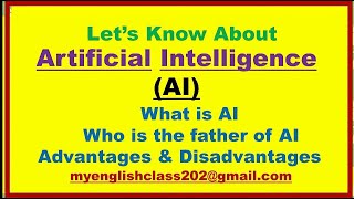 ARTIFICIAL INTELLIGENCE || AI || PARAGRAPH ON ARTIFICIAL INTELLIGENCE || ESSAY AI|| What is AI