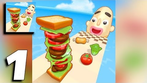 Sandwich Runner - Gameplay Part 1 Levels 1-6 (Android, iOS) - All Levels