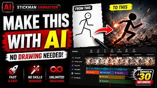How to Make Stickman Animation Videos Using AI | Stick Figure Animation Tutorial | Sticky Animation