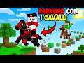 HO FATTO UN PARKOUR CON DEI CAVALLI SU MINECRAFT