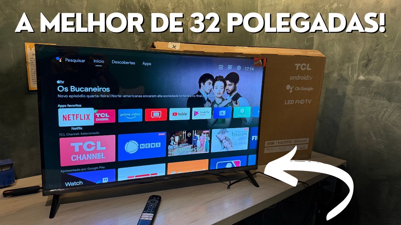 Smart TV TCL 32 S5400AF com ANDROID TV, Bluetooth, Wi-Fi e FULL HD