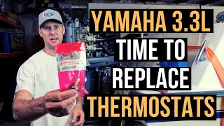Replacing Yamaha 3.3L F225 Thermostats - Marine Tech - Vlog#10