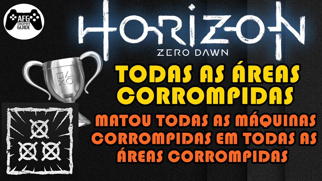 HORIZON ZERO DAWN | TODAS AS ÁREAS CORROMPIDAS. 🏆