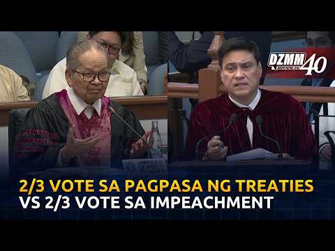 Ratifying treaties different from impeach trial: Panganiban | DZMM (16 September 2026)
