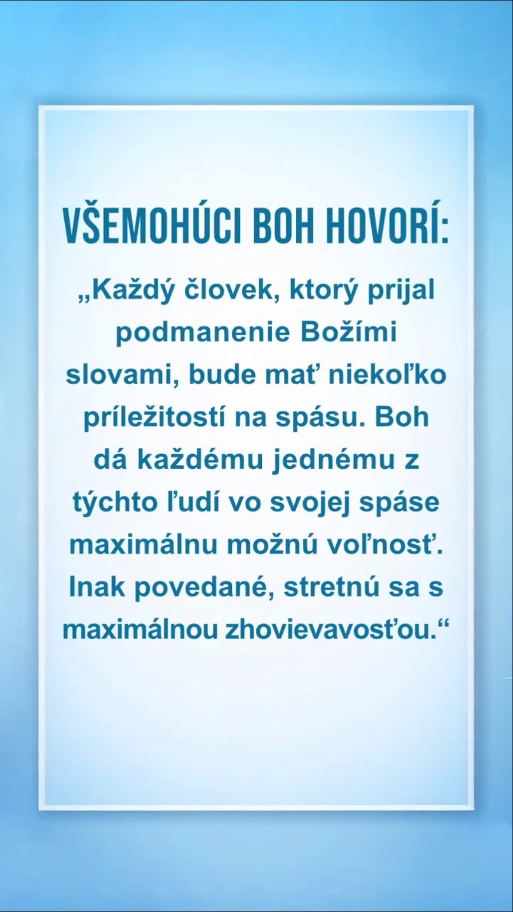 Čítajte Božie slová a začnite nový deň