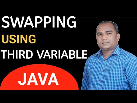 JAVA Program for SWAPPING of TWO Numbers Using a Third Variable