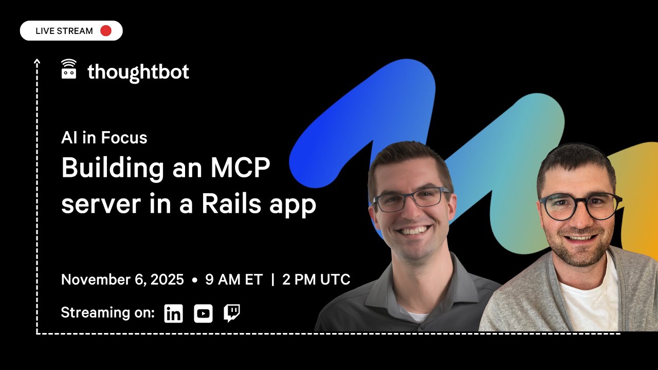 AI in Focus: Building an MCP server in a Rails app - YouTube