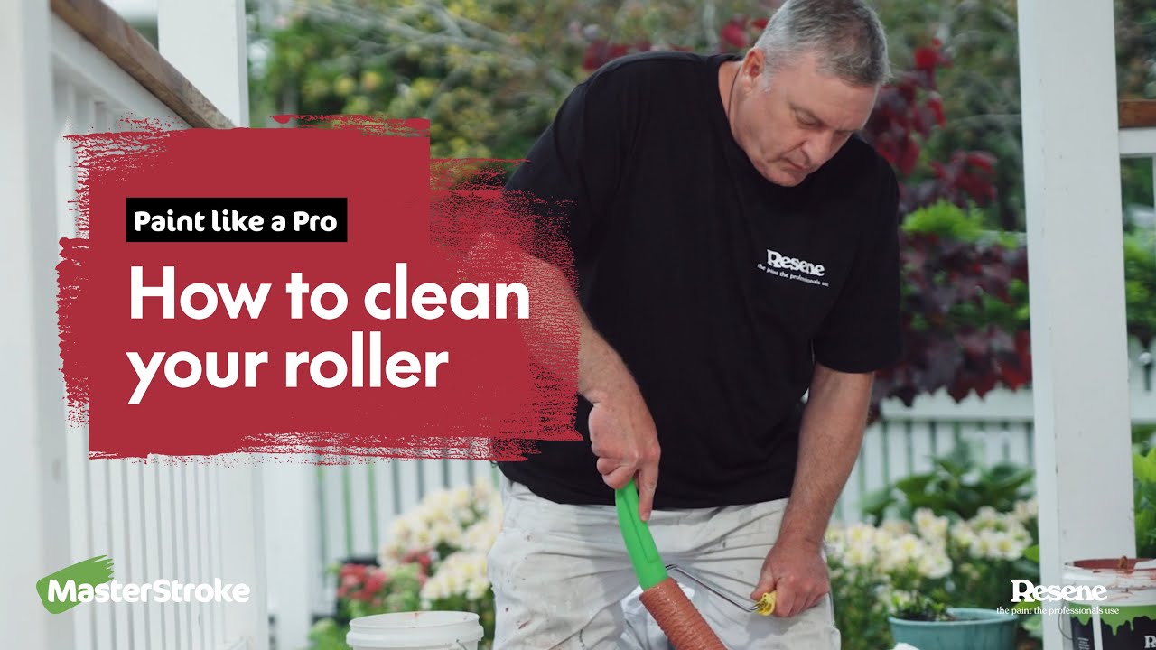 Paint like a Pro How to clean your roller YouTube