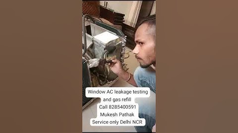 window AC leakage test