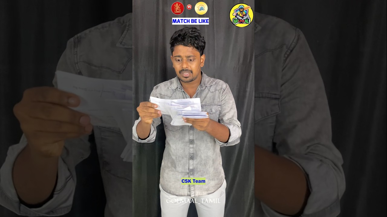 CSK vs RCB match troll | Letters to csk troll