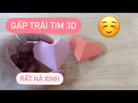 Video: Cách Làm Trái Tim Bằng Giấy Khổng Lồ Cho Ngày Lễ