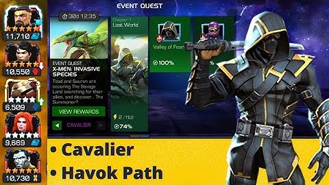 X-men - Invasive species mcoc | Lost world - Valley of fear | EQ -1.1 (cavalier) |havok path