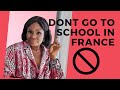 DON&#39;T go to France for studies IF..../PERMANENT RESIDENCE/WORK PERMIT