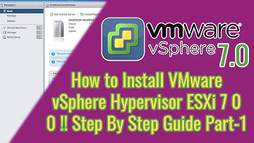How to Install VMware vSphere Hypervisor ESXi 7.0 Step By Step Guide Part 1