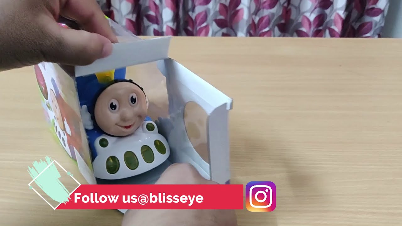 Bump and Go Musical Engine Toy Train with 4D Light