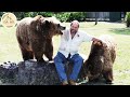 難産で苦しむ母クマを助けた通りすがりの男。1年後、男の前に現れのは【感動】