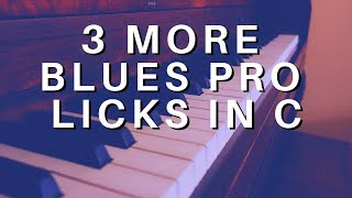 3 (more) blues piano licks to make you sound like a pro in 1hr chords