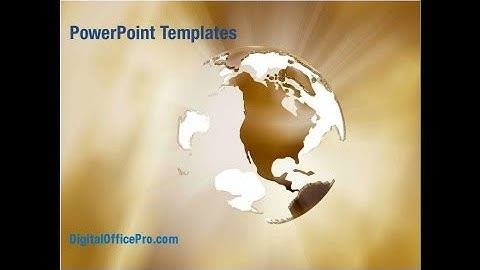 Planet Earth PowerPoint Template Backgrounds - DigitalOfficePro #03468