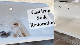 How To Restore An Old Cast Iron Sink Or Tub Dream Home Bathroom Sink