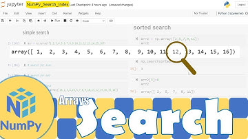 Python NumPy|Search Through a Numpy Array | Python for Beginners | Learnerea
