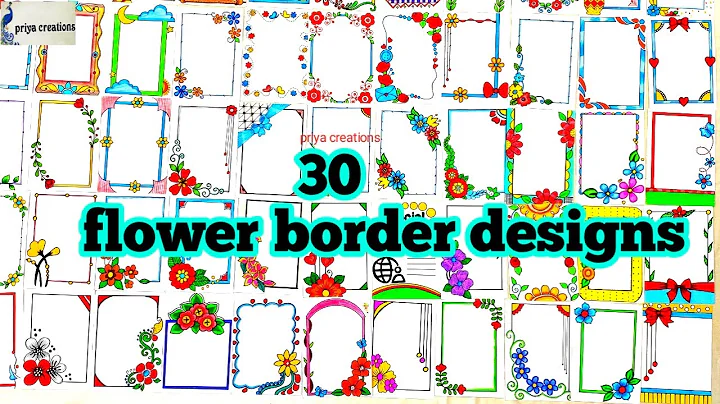 30 border border designs | flower border designs | Top 10 border designs for project | project work - DayDayNews