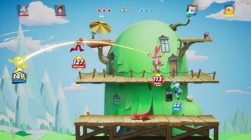 MultiVersus May 2022 alpha test Jake/Finn vs Bugs Bunny/Shaggy best of 3