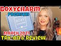 Boxycharm Premium Box March 2021 unboxing, try on and review | HOT MESS MOMMA MD