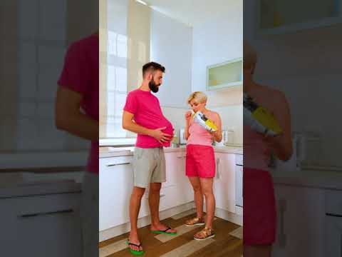 MY HUSBAND IS PREGNANT FOR 24 HOURS CHALLENGE 🤰👨 || #SHORTS