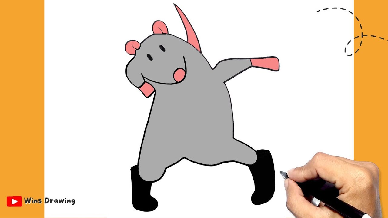 Как нарисовать мем «Танец крыс»