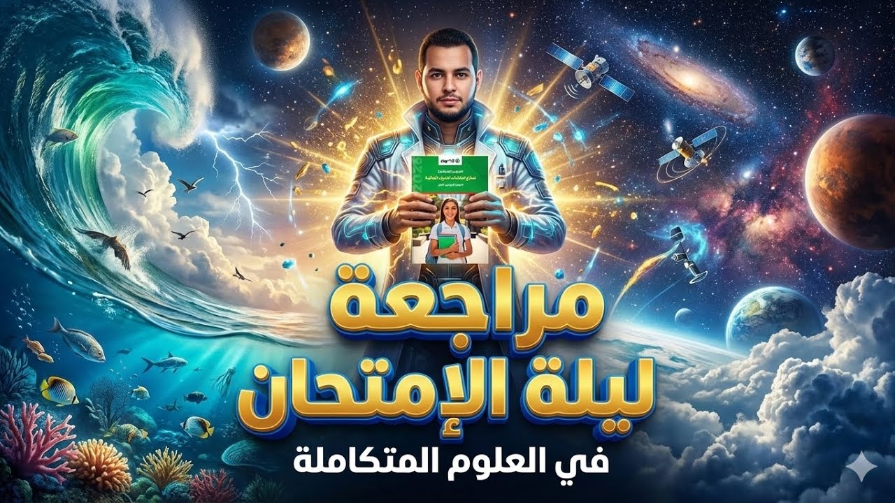 مراجعة ليلة الإمتحان ١ ثانوي |مادة العلوم المتكاملة 2026| حل + شرح نماذج كتاب الأضواء