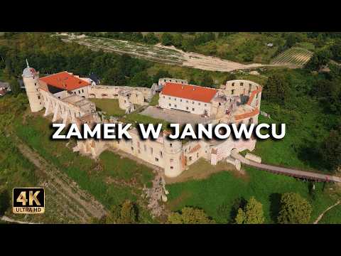 Zamek w Janowcu z drona