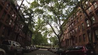 Streets of Fort Greene Brooklyn - Drive through Clermont S Portland S Oxford Fulton Navy