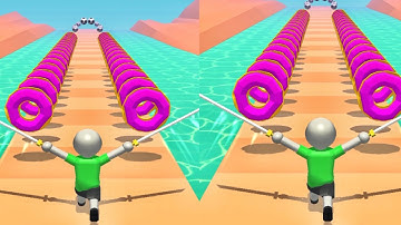 🔪Twin Blade Slicer 🔪🥴🌈🔪All Levels Walkthrough Android, iOS Gameplay New UPDATE P-17