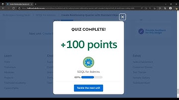 Salesforce Trailhead - Create Relationship Queries with Standard Objects