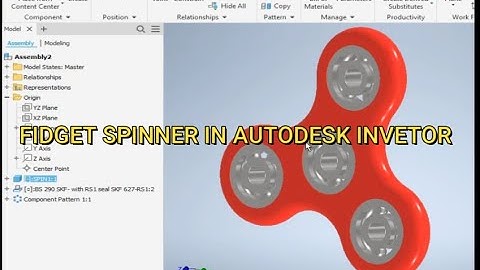 Fidget Spinner in Autodesk Inventor || Inventor 3d drawing || Drawing 3d in Autodesk Inventor || Cad