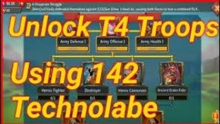 Lords mobile: Unlocking t4 Troops