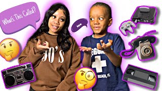 Letting My 5 Year Old Guess These 90s Items *Hilarious Challenge*