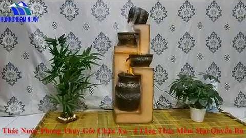 Thác Nước Phong Thủy Góc Châu Âu – 4 Tầng Thác Đổ Mang Nét Mềm Mại Và Phóng Khoáng