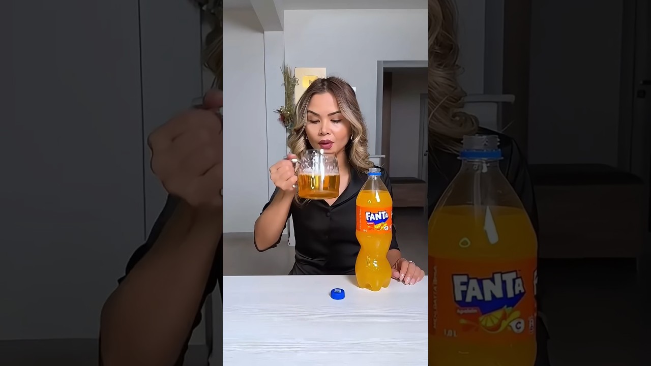 #shorts Smart Girl Makes Orange Cup for Fanta!🤤🥛