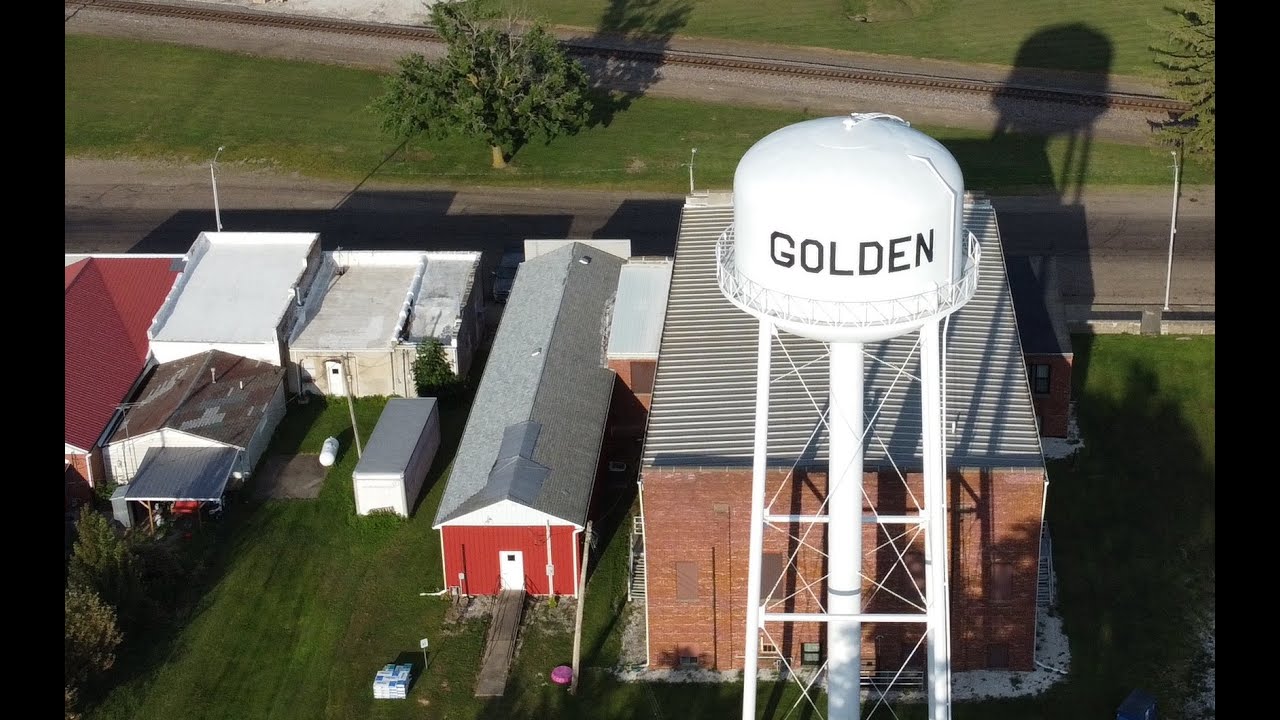 Golden Illinois Ariel View YouTube