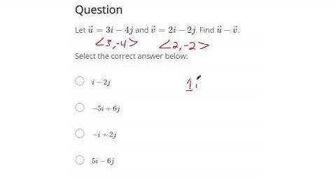 Perform operations on vectors in terms of i and j