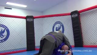 snap down to front head lock