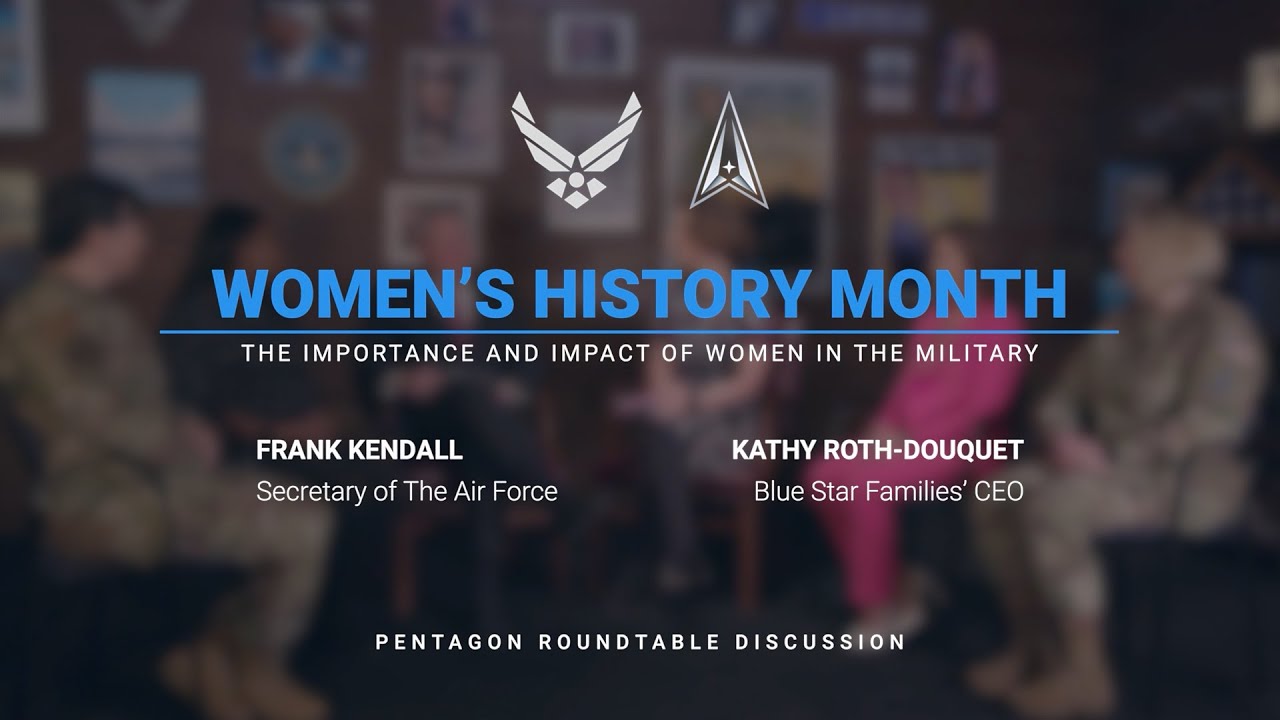 Secretary of The Air Force Frank Kendall Blue Star Women's History ...