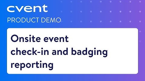 Onsite event reporting