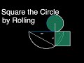Squaring the circle by rolling animated visual proof
