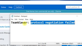 TeamViewer protocol negotiation failed [Fixed]