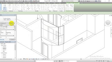 Curved Curtain Wall by Autodesk Revit 2016
